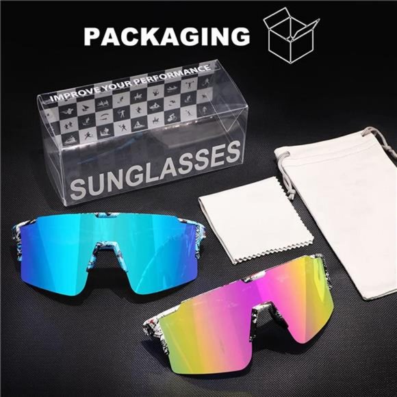BangLong Cycling Sunglasses UV400 Baseball Sunglasses for Men Women,Wind… - Picture 6 of 7